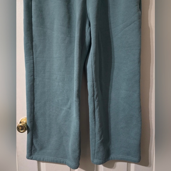 Comfrt You Matter Oversized Baggy Straight/Wide Leg Sweatpants in Jade, Size XL. - Picture 4 of 14